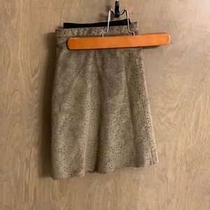 Suede skirt